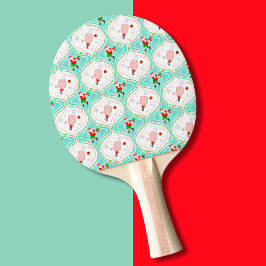 Kerstman Pickleball Ogee Patroon Tafeltennisbatje