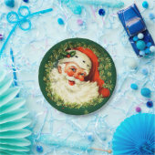 Kerstman, pijnboomkreeft, heilige kerst Papieren Bordje (Feest)