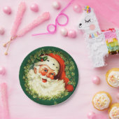 Kerstman, pijnboomkreeft, heilige kerst Papieren Bordje (Feest)