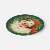 Kerstman, pijnboomkreeft, heilige kerst Papieren Bordje (Gekanteld)