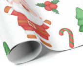 Kerstman, Pinguïn en Decoraties Cadeaupapier (Rol Hoek)
