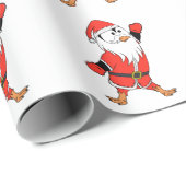 Kerstman Pinguïn Klaar voor Kerstmis Cadeaupapier (Rol Hoek)