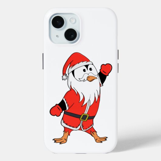 Kerstman Pinguïn Klaar voor Kerstmis Case-Mate iPhone Case (Achterkant)