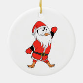 Kerstman Pinguïn Klaar voor Kerstmis Keramisch Ornament (Achterkant)