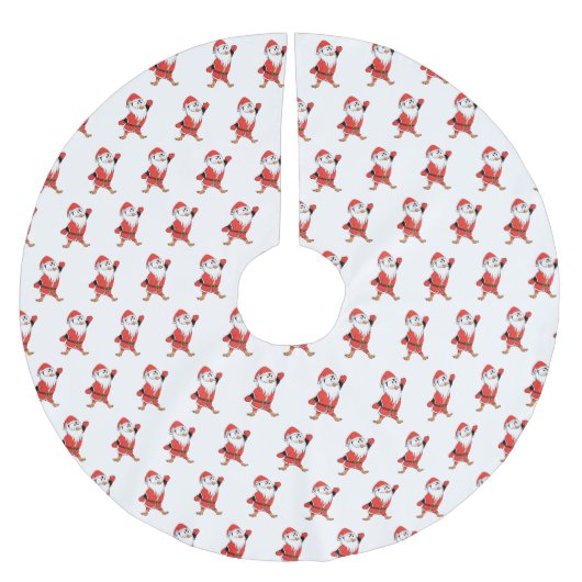 Kerstman Pinguïn Klaar voor Kerstmis Kerstboom Rok (Voorkant)