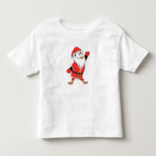 Kerstman Pinguïn Klaar voor Kerstmis Kinder Shirts (Voorkant)
