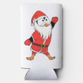 Kerstman Pinguïn Klaar voor Kerstmis Seltzer Blikjeskoeler (Achterkant)