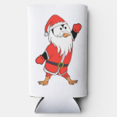 Kerstman Pinguïn Klaar voor Kerstmis Seltzer Blikjeskoeler (Voorkant)