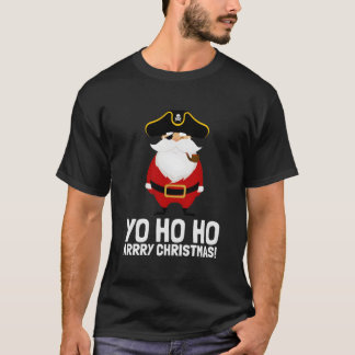 Kerstman Piraat Yo Ho Ho Arry Ooglap Kaper T-shirt