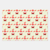 Kerstman Pixel Art 3 Inpakpapier Vel (Voorkant 2)