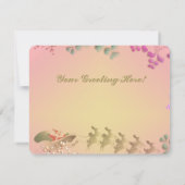 Kerstman Plat Kerstkaart (Achterkant)