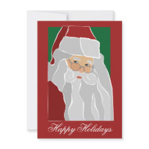 Kerstman Plat Notitiekaart