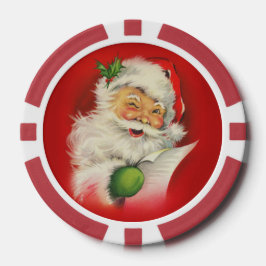 kerstman poker chips