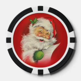 kerstman poker chips