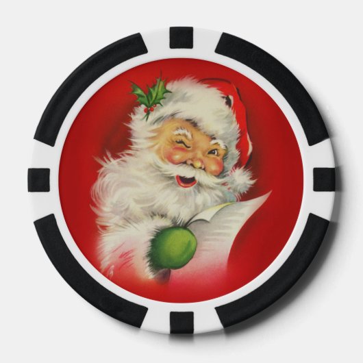  kerstman poker chips (Voorkant)