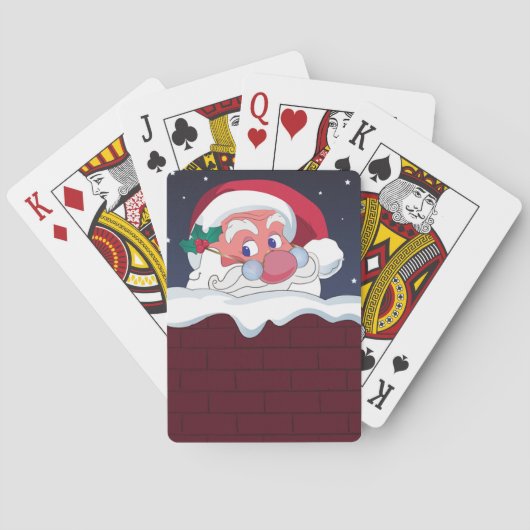 kerstman pokerkaarten (Achterkant)