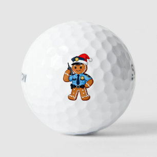 Kerstman Politieagent Kerstmis 2026 Vakantie Golfballen