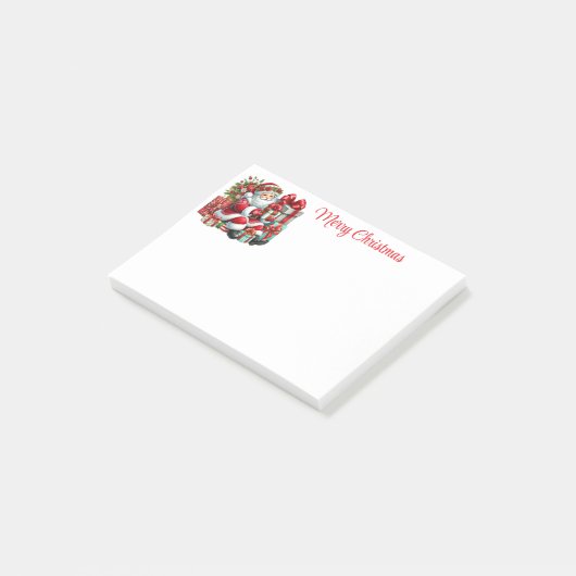 Kerstman Post-it® Notes (Schuin)