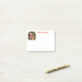 Kerstman Post-it® Notes (Op bureau)