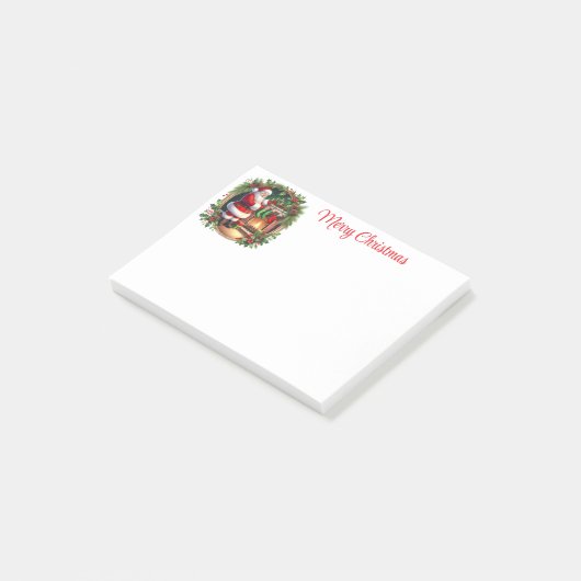 Kerstman Post-it® Notes (Schuin)