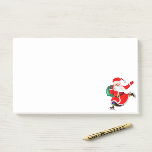 Kerstman Post-it® Notities Notes (Op bureau)