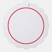 Kerstman postbode en eksters ornament kaart (Achterkant)