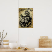  kerstman poster (Keuken)