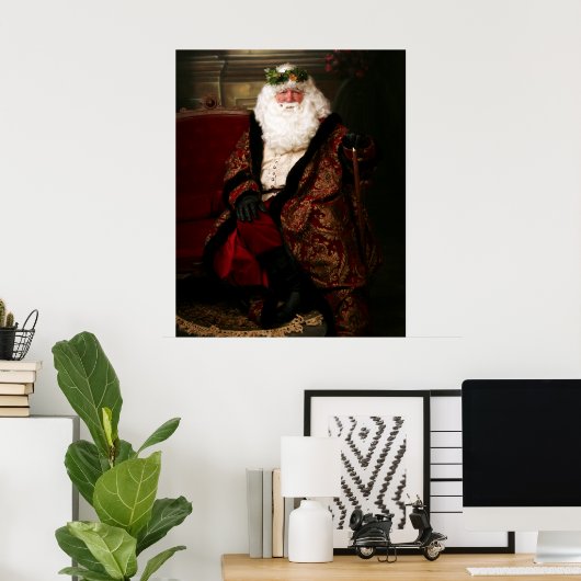 kerstman poster (Thuiskantoor)