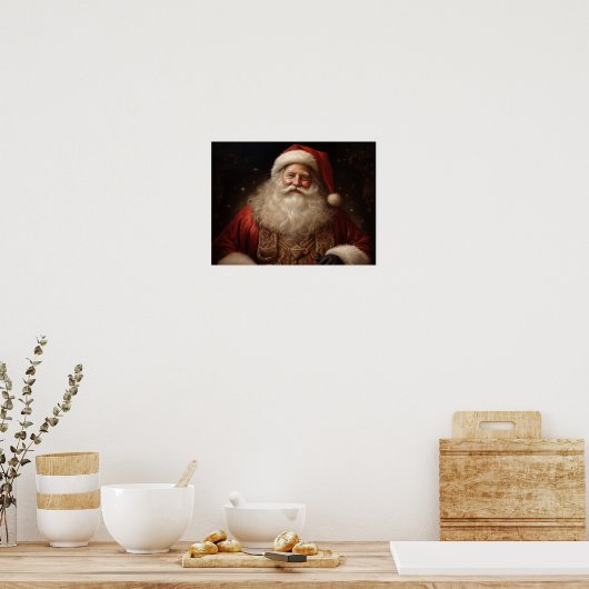 kerstman poster (Keuken)