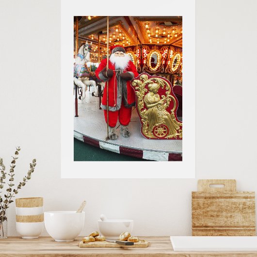 kerstman poster (Keuken)