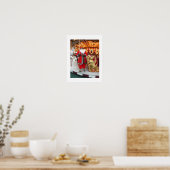 Kerstman Poster (Keuken)