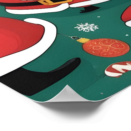 Kerstman Poster (Hoek)