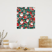 Kerstman Poster (Keuken)