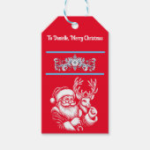 Kerstman Prachtige Kerstman Cadeaulabel (Voorkant)