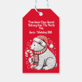 Kerstman Prachtige Kerstman Cadeaulabel (Achterkant)