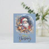 Kerstman Prettig Kerstfeest  Briefkaart (Staand voorkant)