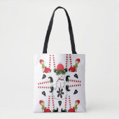 Kerstman Prettig kerstfeest Dames boodschappentass Tote Bag (Voorkant)