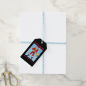 Kerstman Prettig Kerstfeest Deel 2 Cadeaulabel (Met Touw)