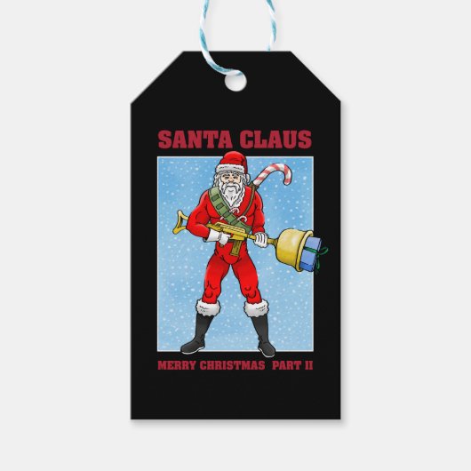 Kerstman Prettig Kerstfeest Deel 2 Cadeaulabel (Voorkant)