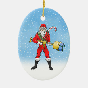 Kerstman Prettig Kerstfeest Deel 2 Keramisch Ornament