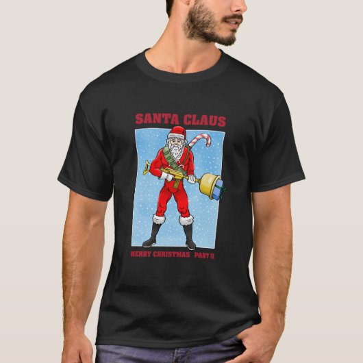 Kerstman Prettig Kerstfeest Deel 2 T-shirt (Voorkant)