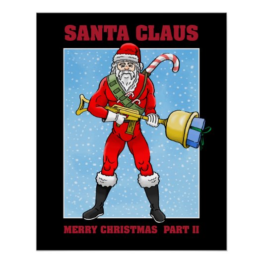 Kerstman Prettig Kerstfeest Perfect Poster (Voorkant)