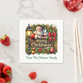 Kerstman Prettig Kerstfeest Servet
