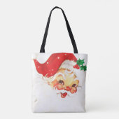 Kerstman Prettig Kerstfeest Tote Bag (Achterkant)