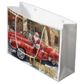 Kerstman Prettig Kerstfeest vanuit Californië Groot Cadeauzakje (Voorkant Gekanteld)