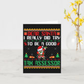 Kerstman Probeer een goede belastingadviseur te zi Kaart (Gele Bloem)