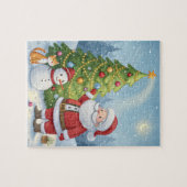 Kerstman puzzel (Horizontaal)