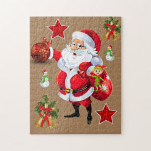 Kerstman — Puzzle Santa Legpuzzel