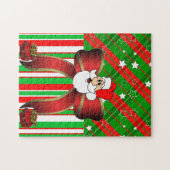 Kerstman — Puzzle Santa Legpuzzel (Horizontaal)