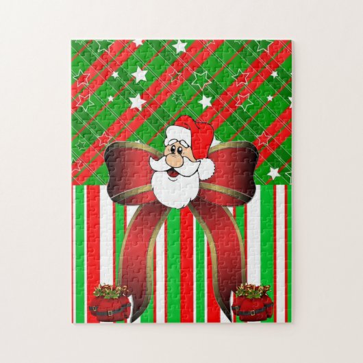 Kerstman — Puzzle Santa Legpuzzel (Verticaal)
